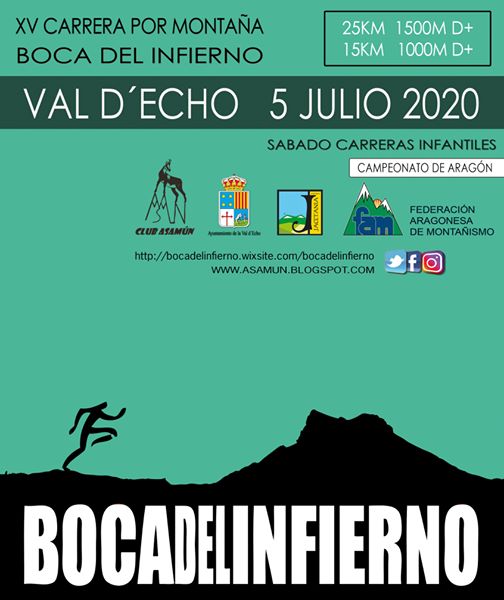 XV Carrera por montaña “Boca del Infierno”. 5 julio 2020